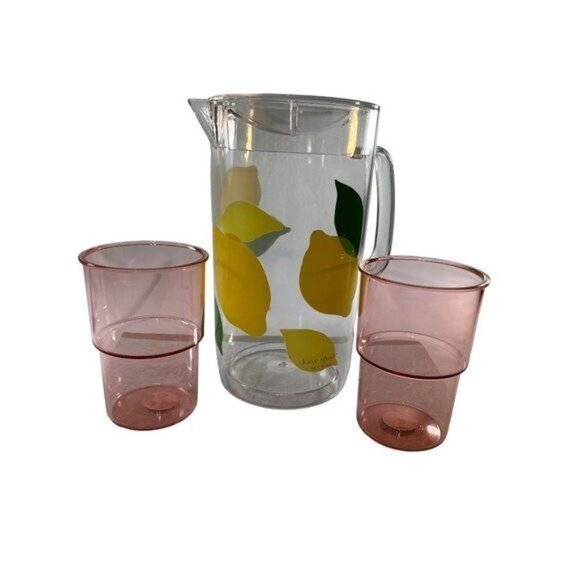 Kate Spade New York Womens Pitcher Cups Set Cups New - Picture 1 of 7